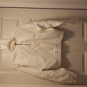 Sweatshirt short with long sleeves